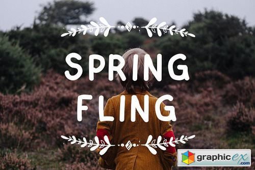 Spring Fling A Fun Sans Serif Font