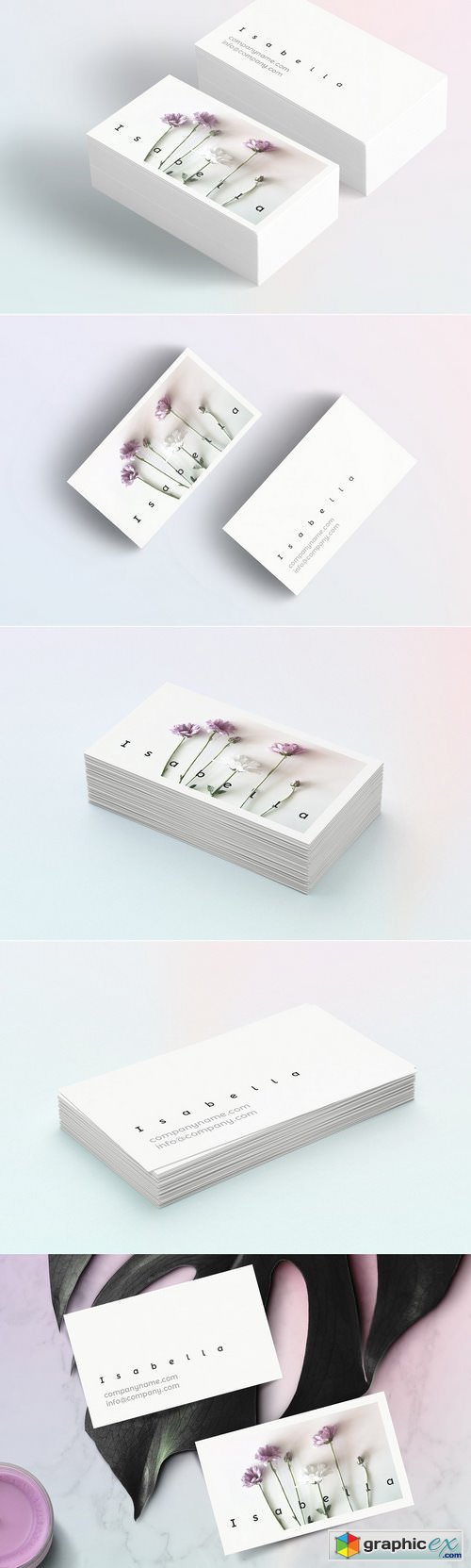 Isabella-floral business card
