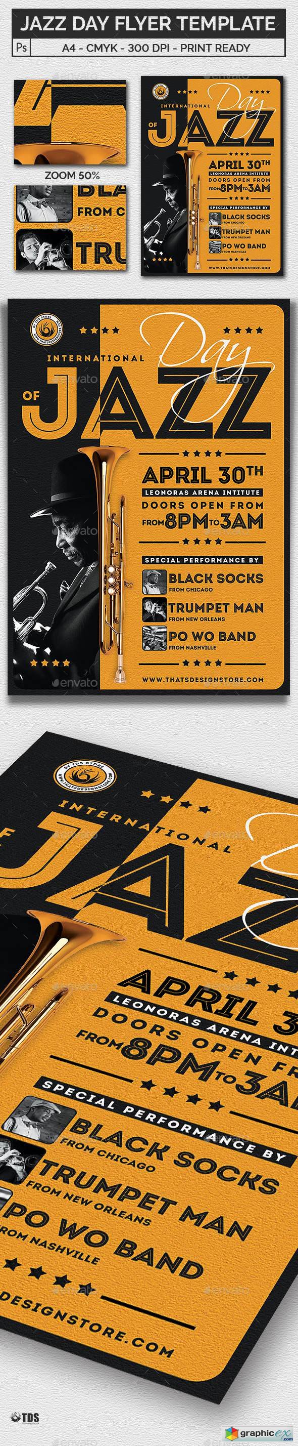 Jazz Day Flyer Template