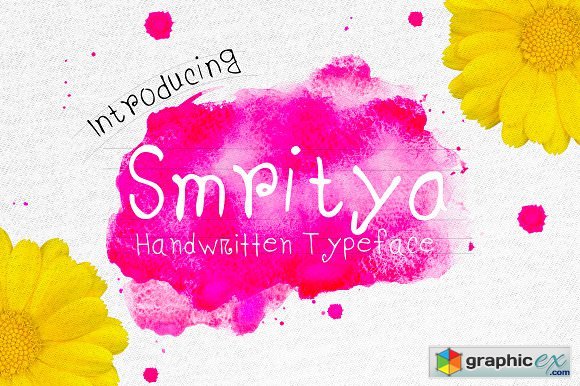 Smritya Handwritten Typeface