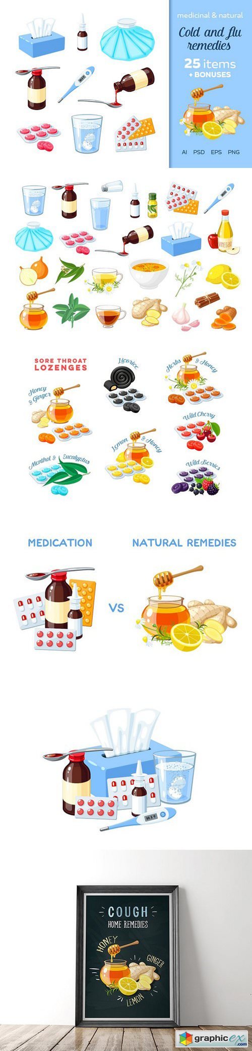 Medicinal and natural flu remedies