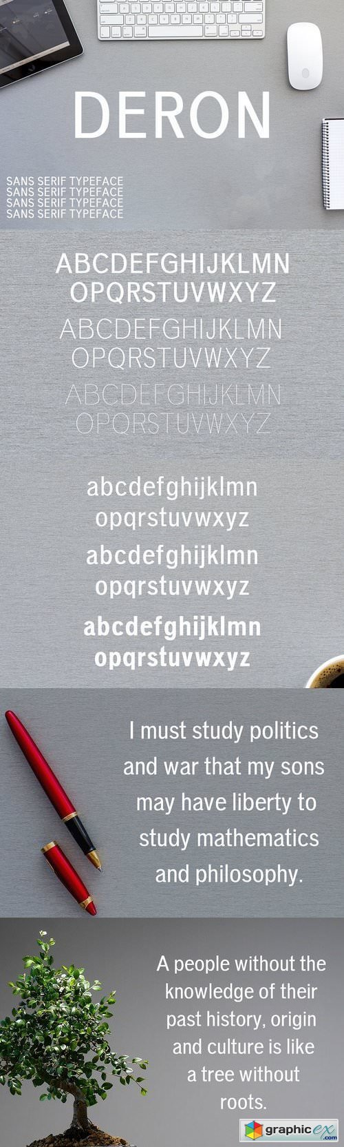 Deron Sans Serif Typeface