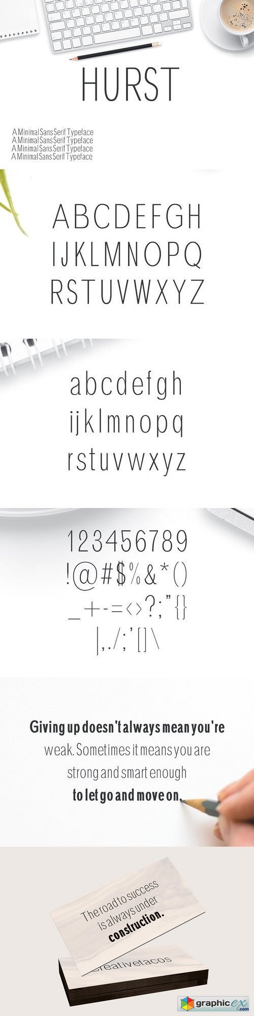 Hurst Sans Serif Typeface