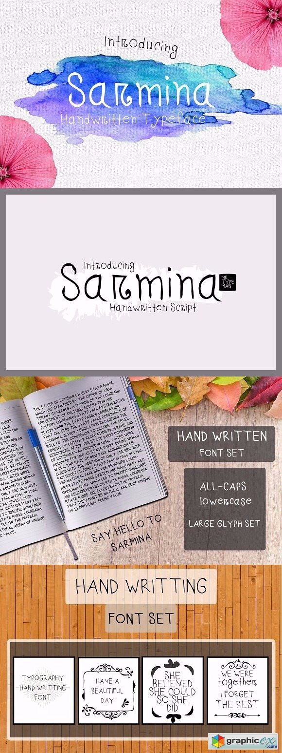 Sarmina Handwritten Font