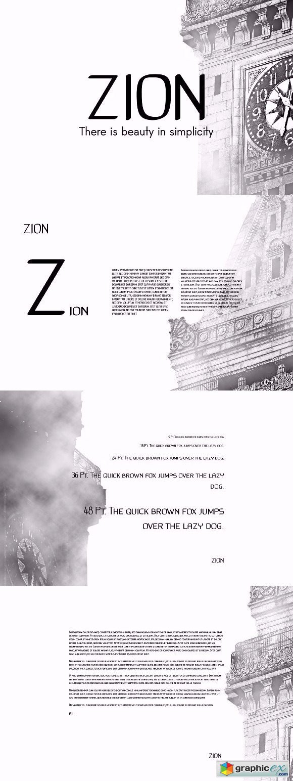 Zion Minimalist Font