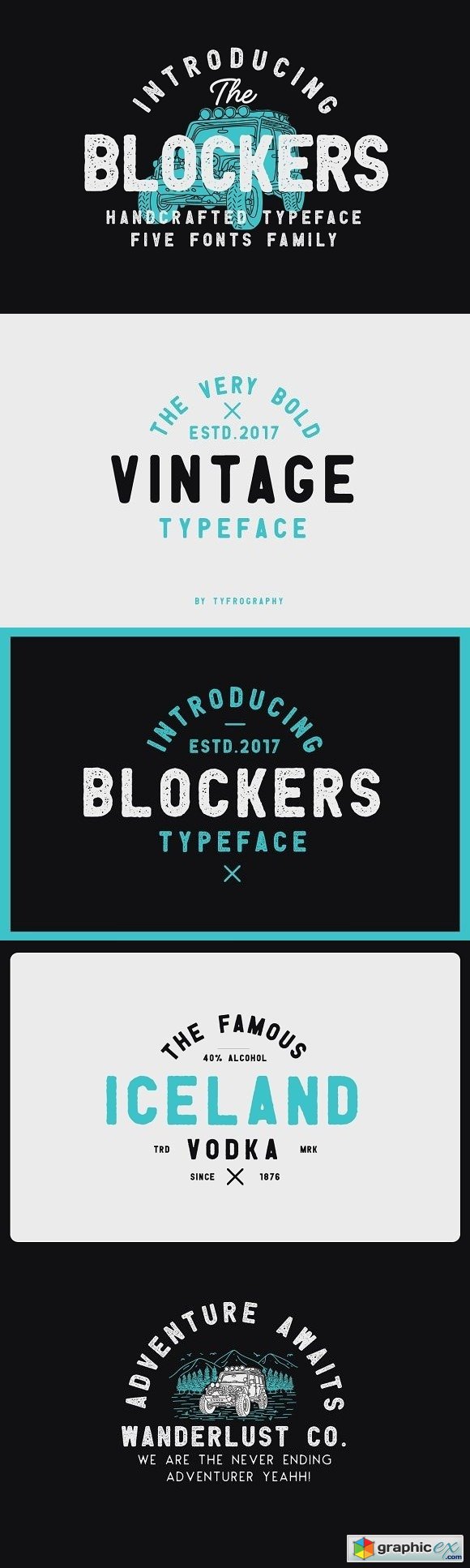 Blockers 5 Font Family