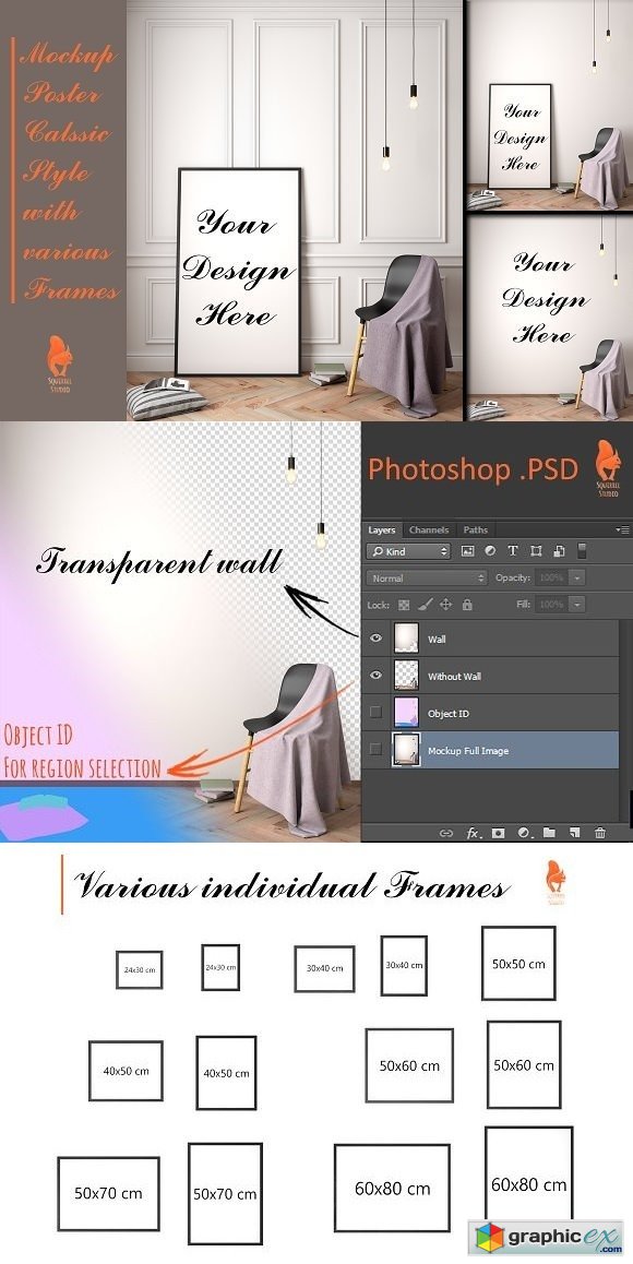 Mockup Poster Classic Style