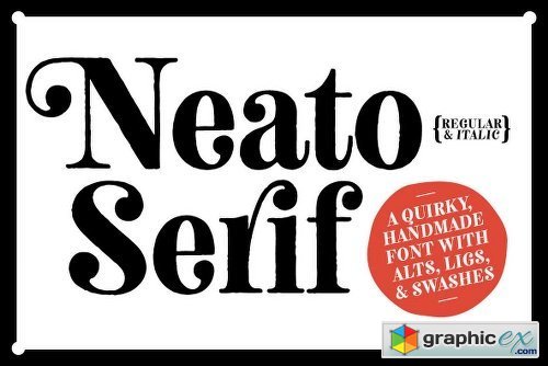Neato Serif Font Family - 2 Fonts