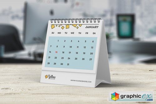 Desk Calendar Mockup 2108065