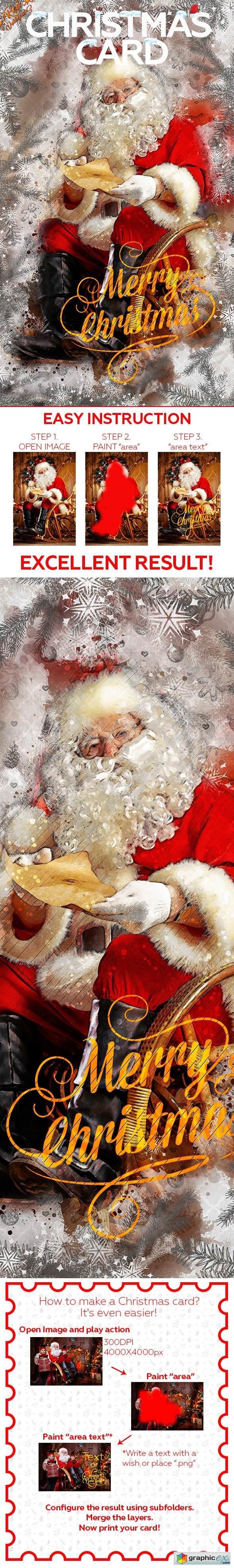 Christmas Card Photoshop Action
