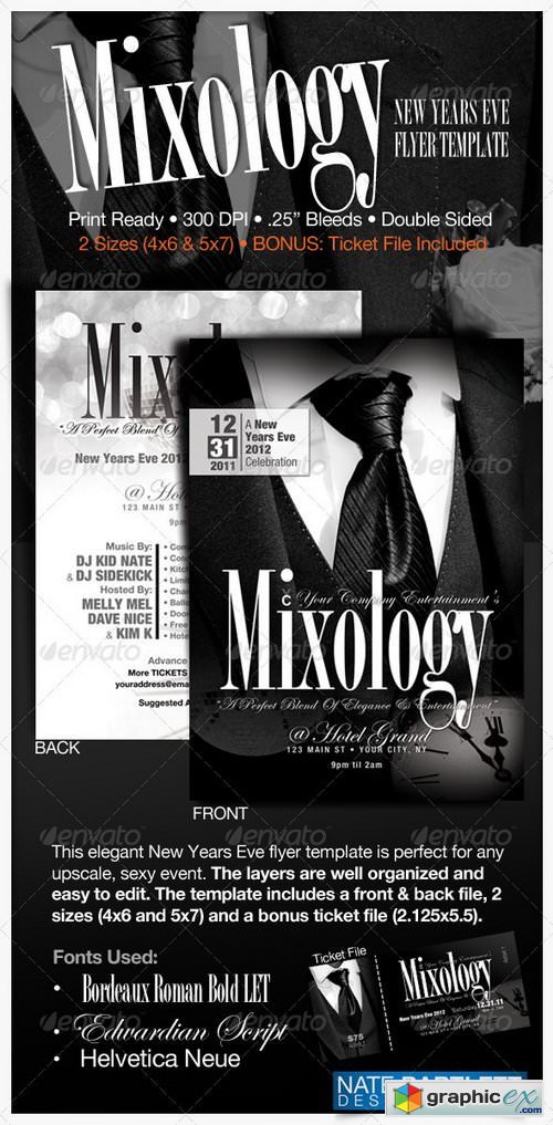 Mixology - New Years Eve Flyer