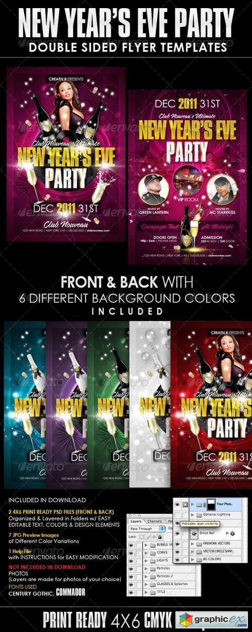 New Years Eve Party Flyer Templates