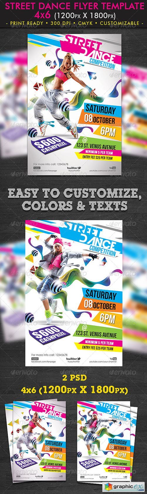 Street Dance Flyer Template 1625614