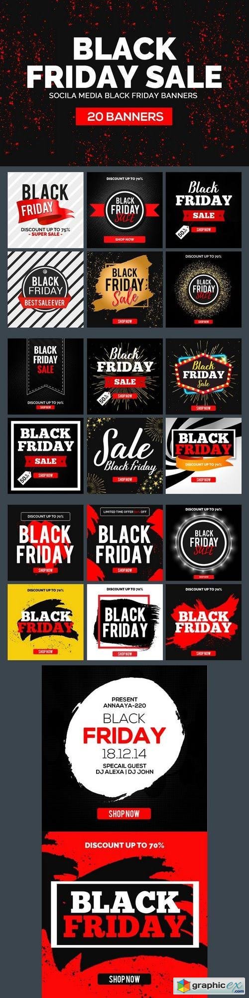 20 Black Friday Banners