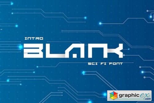 BLANK - Sci Fi Font