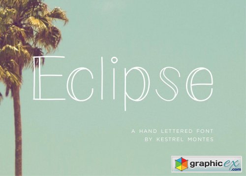 Eclipse monoline font