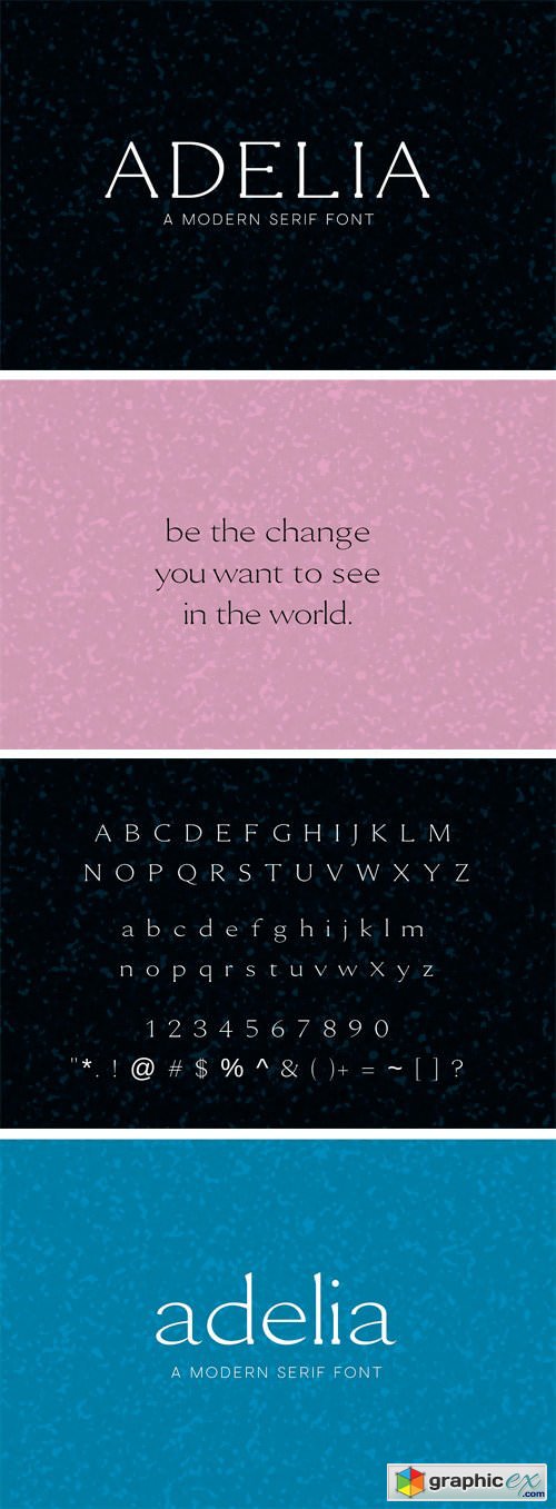Adelia - A Modern Serif Font