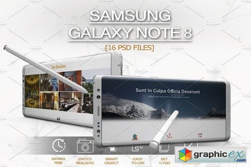 Samsung Galaxy Note 8 Mockup