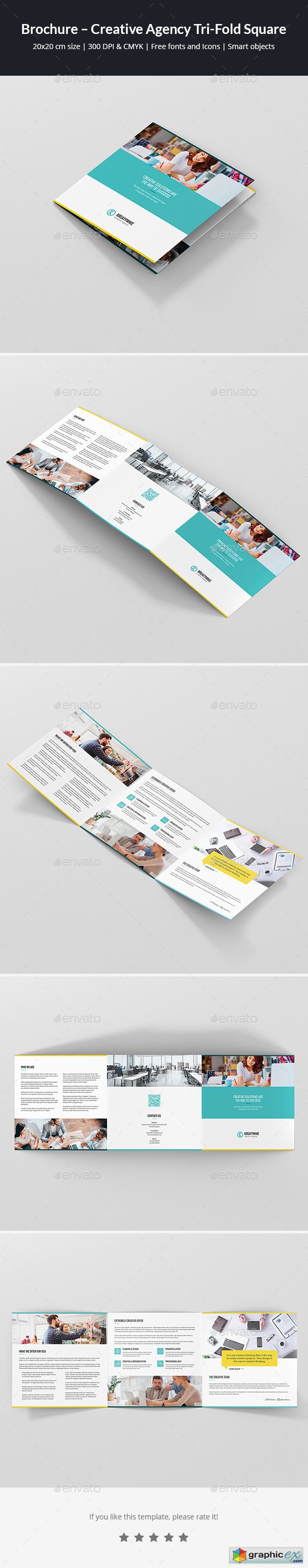 Brochure  Creative Agency Tri-Fold Square 21120962