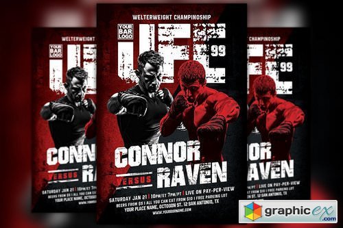 Warriors Night MMA Sport Flyer