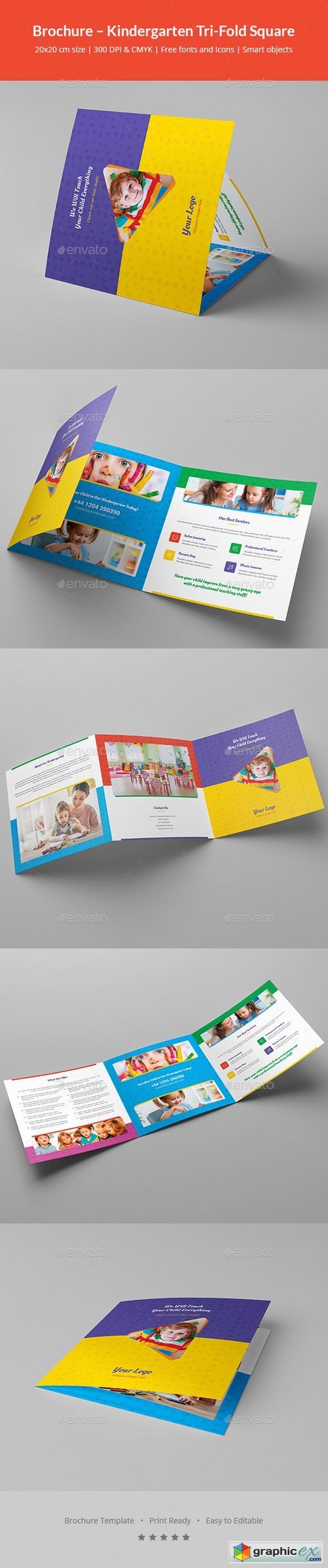 Brochure  Kindergarten Tri-Fold Square