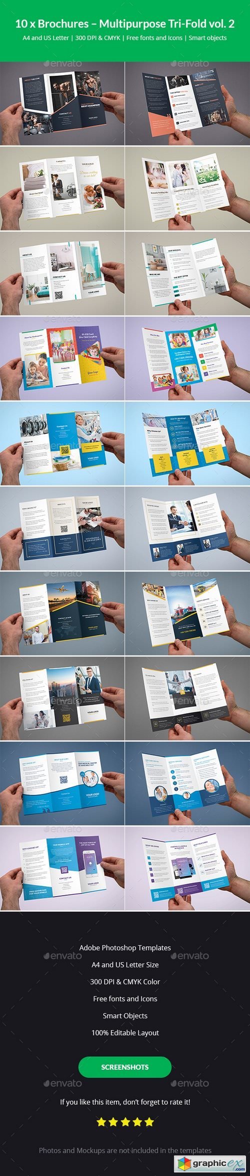 Brochures  Multipurpose Tri-Fold Bundle vol. 2