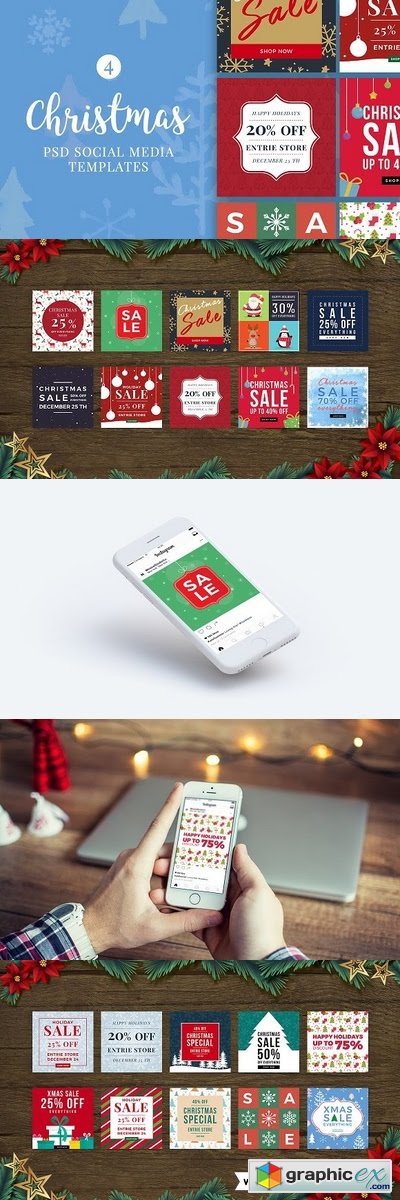Christmas Social Media Banners V4