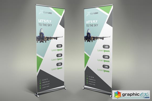 Airline Roll Up Banner