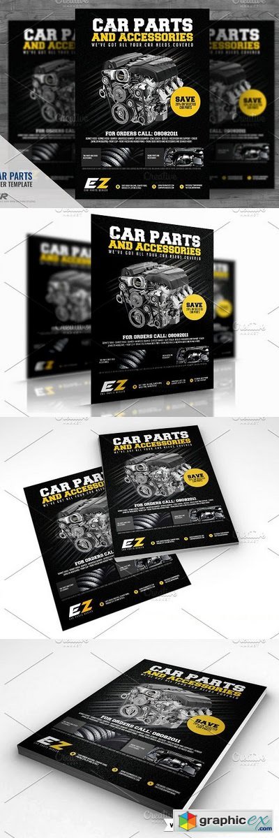 Car Parts and Accessories Flyer 2089365