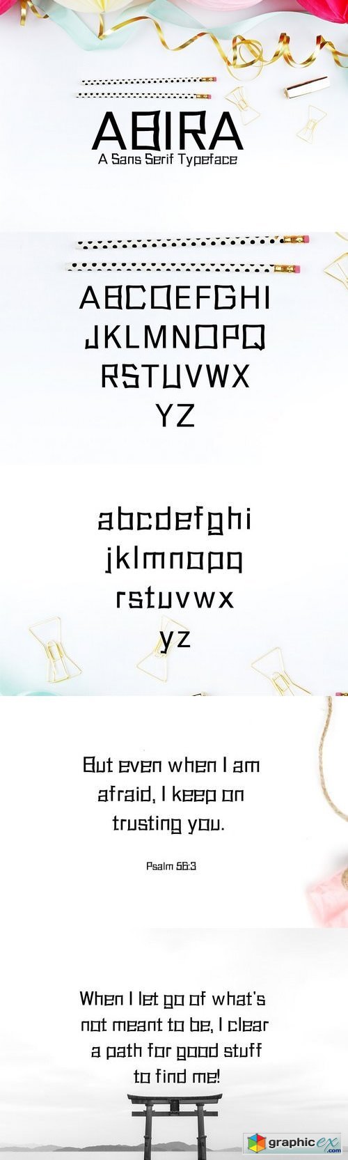 Abira Sans Serif 6 Font Family Pack