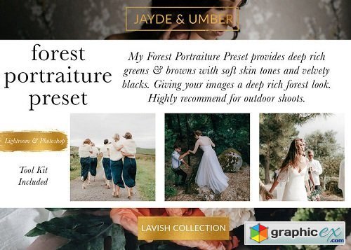 JAYDE & UMBER Photography - Forest Portrait LR & ACR Presets