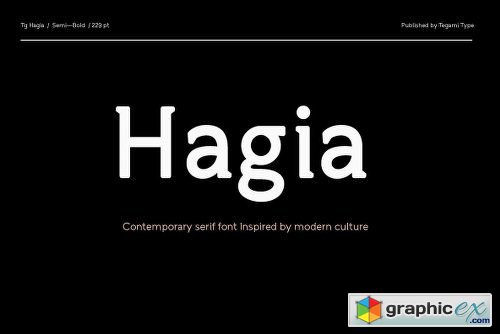 TG Hagia Font Family - 3 Fonts