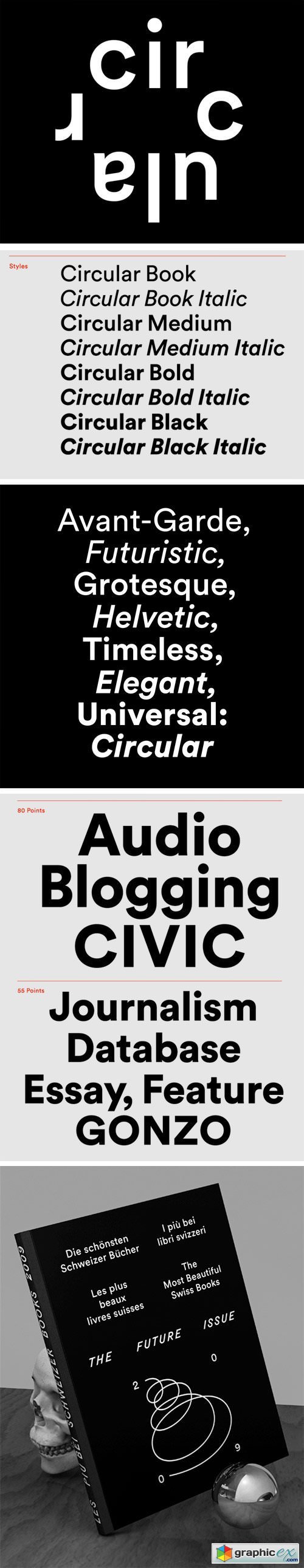 Circular font free download