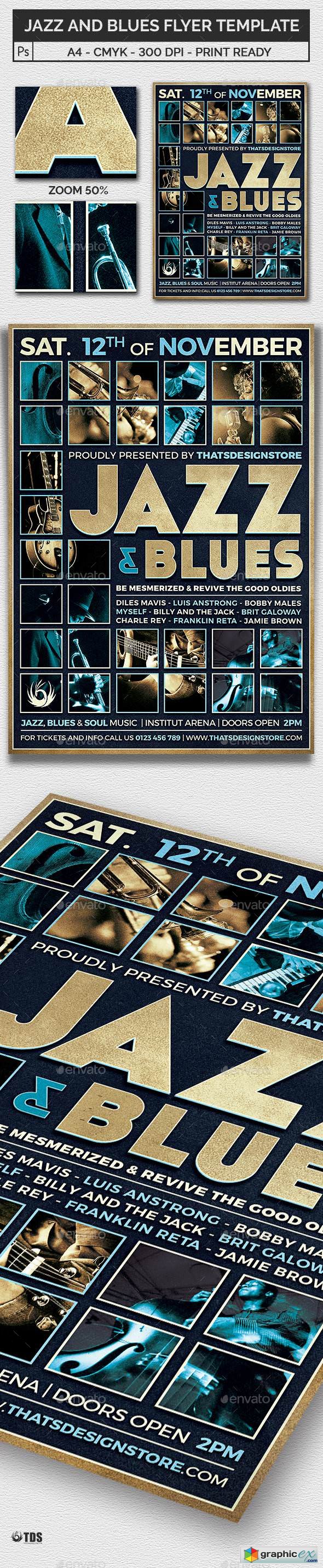 Jazz and Blues Flyer Template 17182205