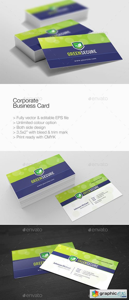 Corporate Simple Business Card 21070532