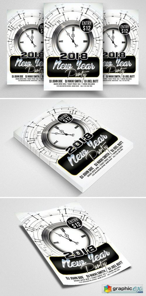 Happy New Year Psd Flyer Templates