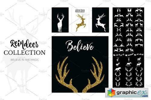 Hello Deer Logo & Holiday Font