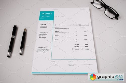 Business Invoice Template V08