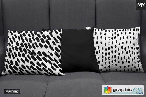 Lumbar Pillow On Sofa Mock-Ups Set