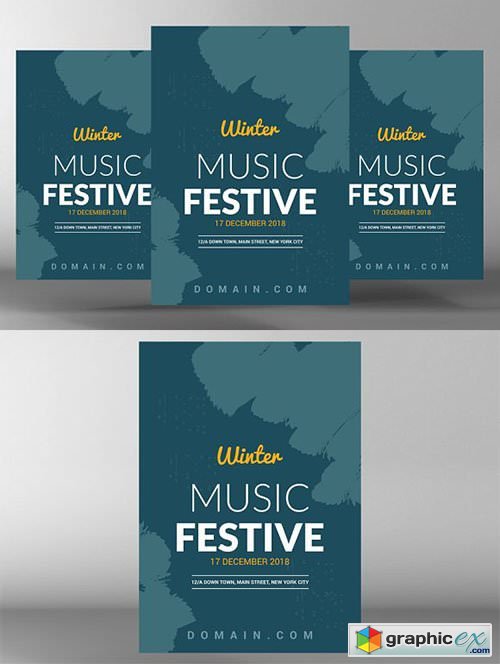 Winter Music Festival Flyer