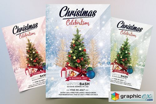 Christmas Celebration - PSD Flyer