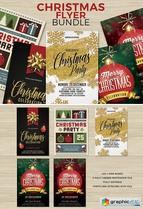 Christmas Flyer Template Bundle 2069386