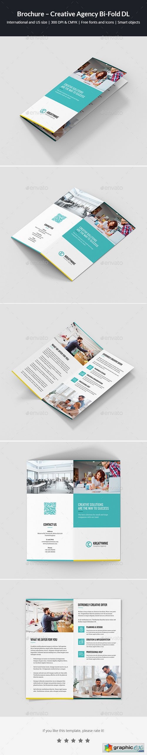 Brochure  Creative Agency Bi-Fold DL 21138085