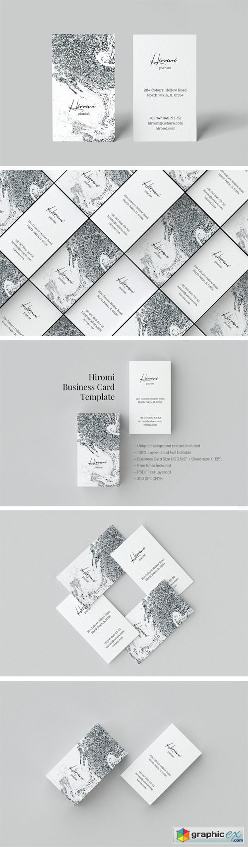 Hiromi. Business Card Template
