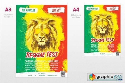 Reggae Fest Flyer