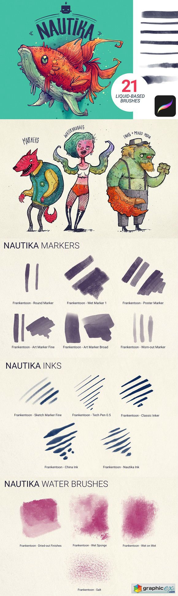 Nautika - Brush Pack for Procreate