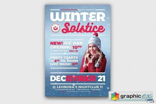 Winter Solstice Flyer Template V3
