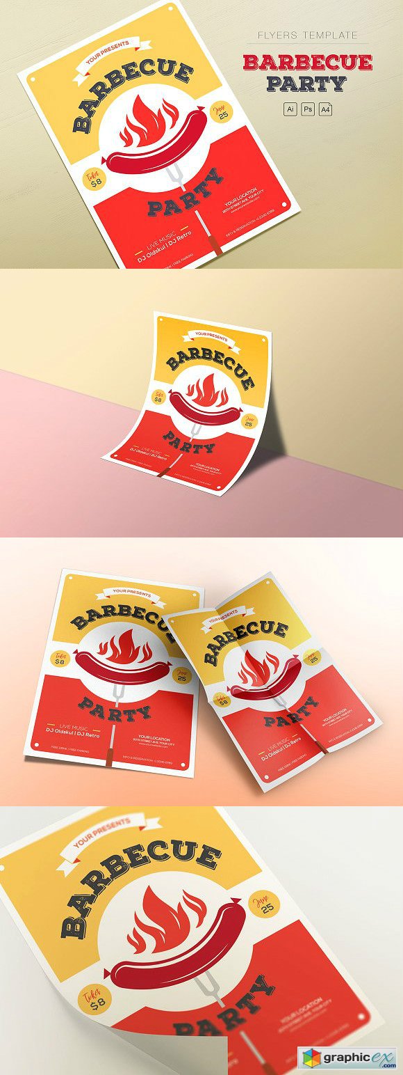Barbecue Party Flyers