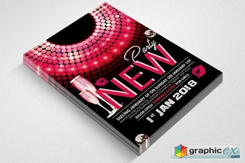 New Year Bash Flyer Template 2168170