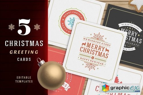 5 Christmas greeting cards 1920955